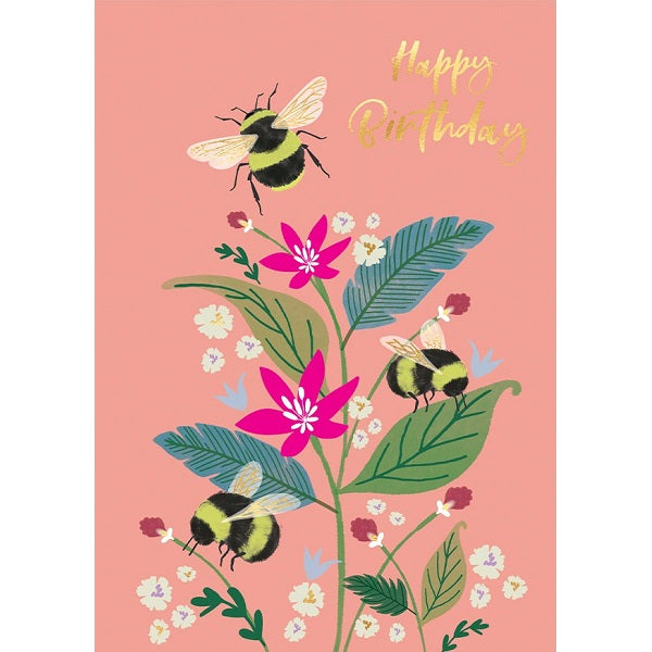 Laura Darrington Birthday Card, KD48 (Kingdom, Flower Bee)