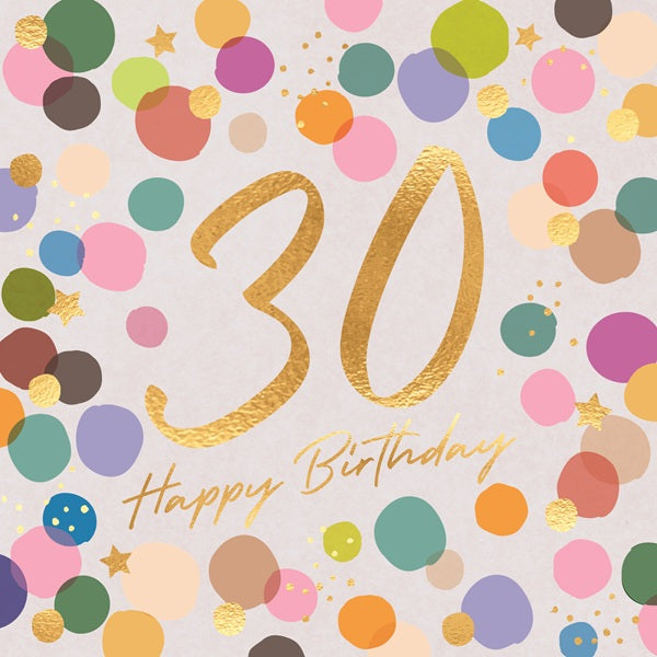 Laura Darrington Birthday Card, AU24-A (Aurora, 30th Birthday)