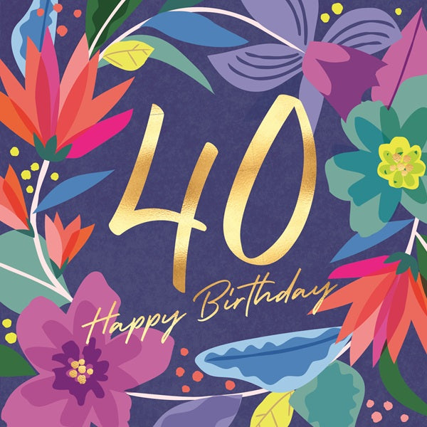 Laura Darrington Birthday Card, AU70-A (Aurora, 40th Birthday)