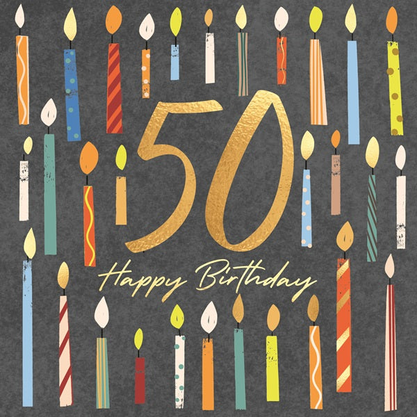Laura Darrington Birthday Card, AU78-A (Aurora, 50th Birthday)