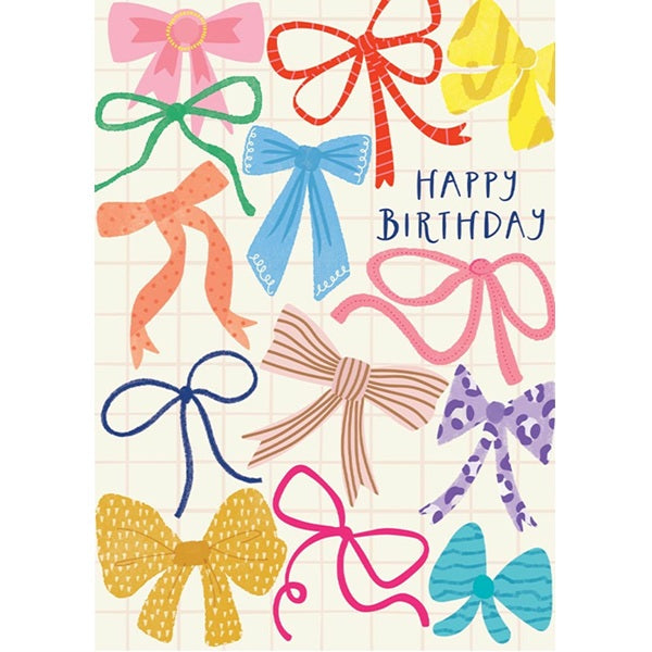 Laura Darrington Birthday Card, ED27 (Eden, Lots of Ribbons)