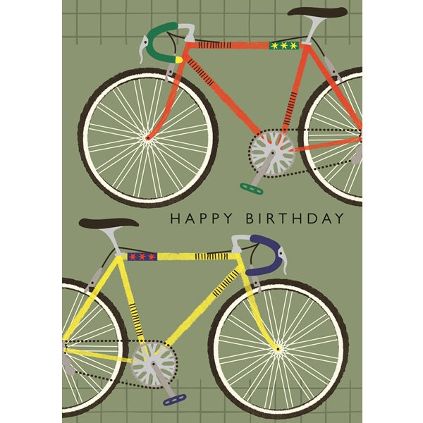 Laura Darrington Birthday Card, ED43 (Eden, Bicycle)