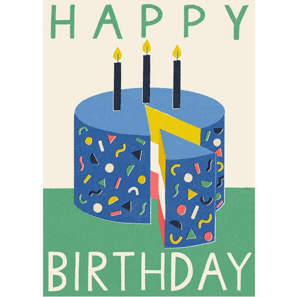 Laura Darrington Birthday Card, HC70 (Hancho, Blue Cake)