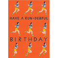 Laura Darrington Birthday Card, HC73 (Hancho, Running)