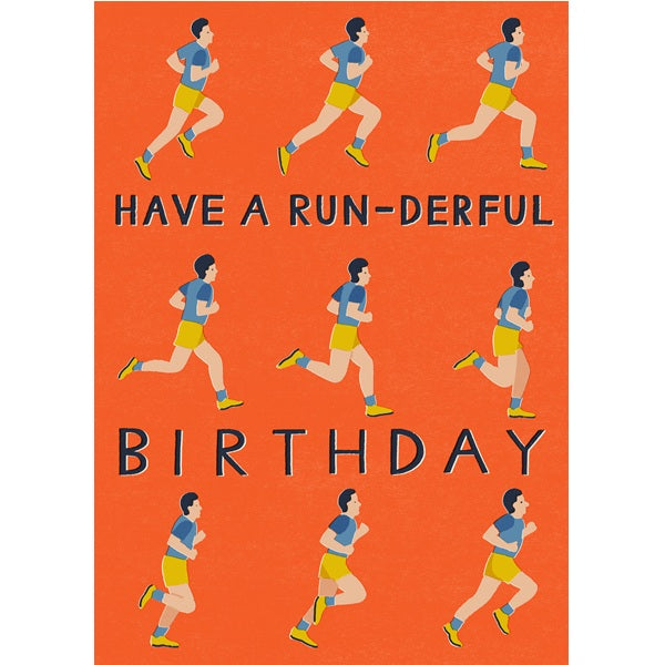Laura Darrington Birthday Card, HC73 (Hancho, Running)
