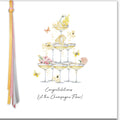 Five Dollar Shake Congratulations Card, RR79 (Champagne Tower)