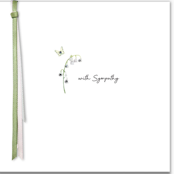 Five Dollar Shake Sympathy Card, RR89 (Lily of the Valley)