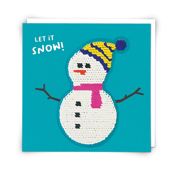 Redback Cards Christmas Card, SQ33 (Snowman)