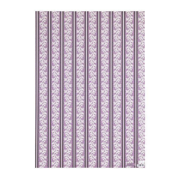 Rosehip Wrapping Paper (Purple Pattern)