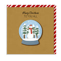 Lache Christmas Card, VD059 (Snow Globe)