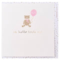 Megan Claire Baby Card, HP01 (Teddy Bear, Girl)