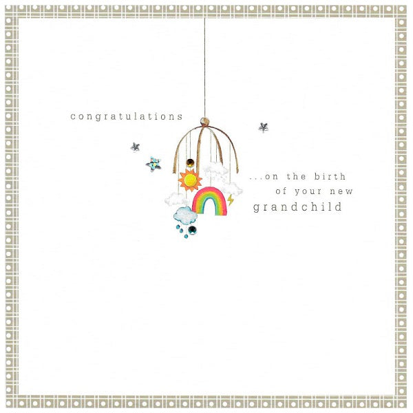 Cinnamon H Baby Card, PH59 Primrose Hill (Congratulations on Your Grandchild)