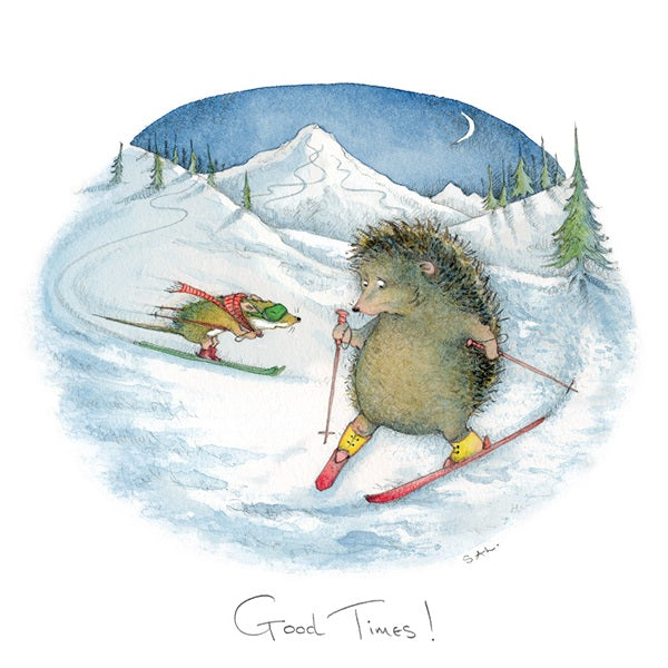 Moongazer Blank Card, SAL-J-242 (Fun Skiing)