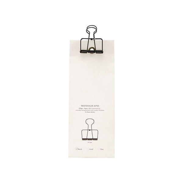 Monograph Lean Clip, Black, 50mm, 8-Pack