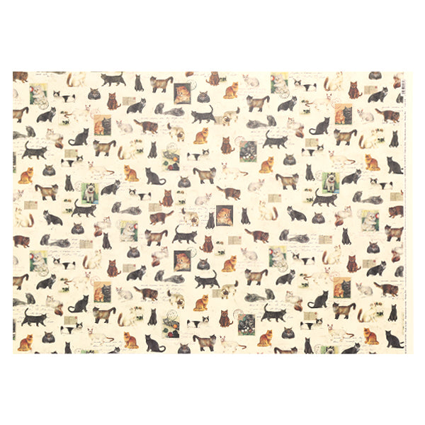 Tassotti Wrapping Paper, 0471 (Cat Stamps)