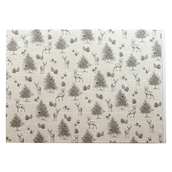 Tassotti Wrapping Paper, 1492 (Voices of the Forest)